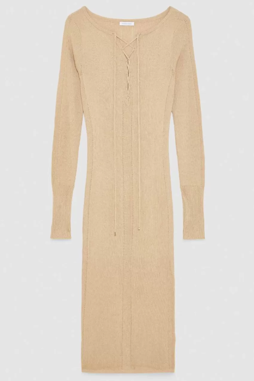 abito_a_costine_in_lurex_essential_4.webp Patrizia Pepe Midi | In Maglia<Abito a costine in lurex Essential