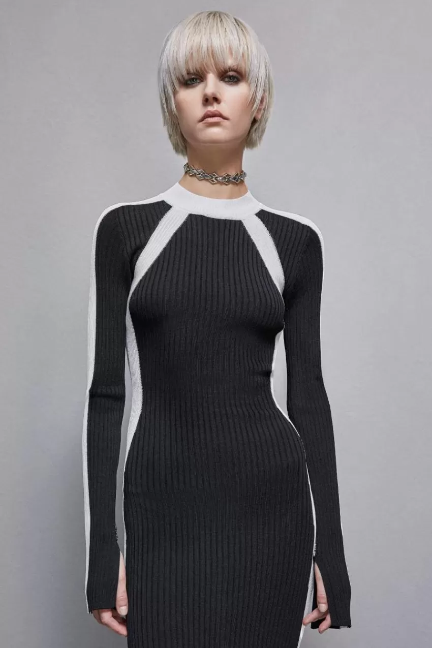 Patrizia Pepe Lunghi | In Maglia<Abito a costine in misto viscosa