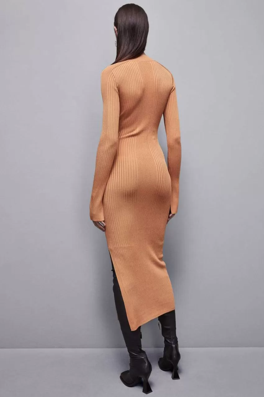 abito_a_costine_in_misto_viscosa_2.webp Patrizia Pepe Lunghi | In Maglia<Abito a costine in misto viscosa