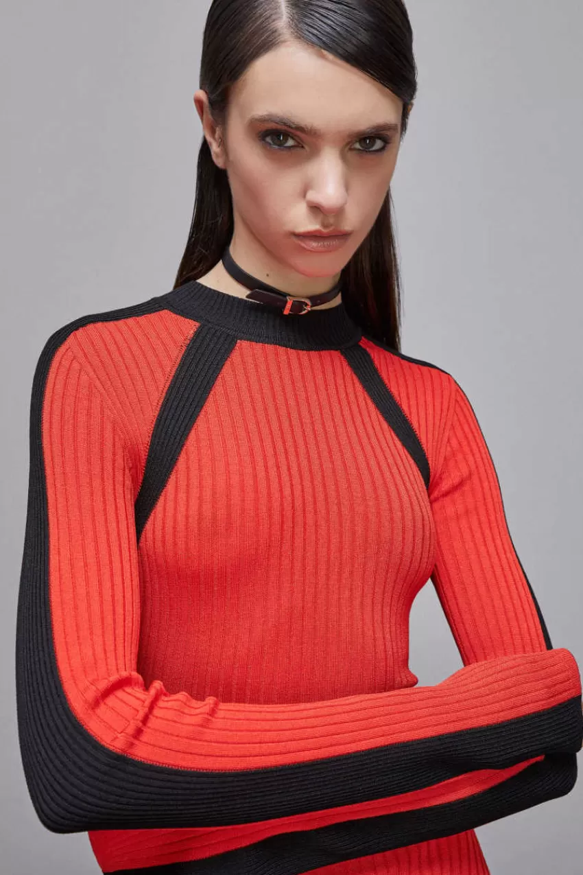 abito_a_costine_in_misto_viscosa_3-1.webp Patrizia Pepe Lunghi | In Maglia<Abito a costine in misto viscosa