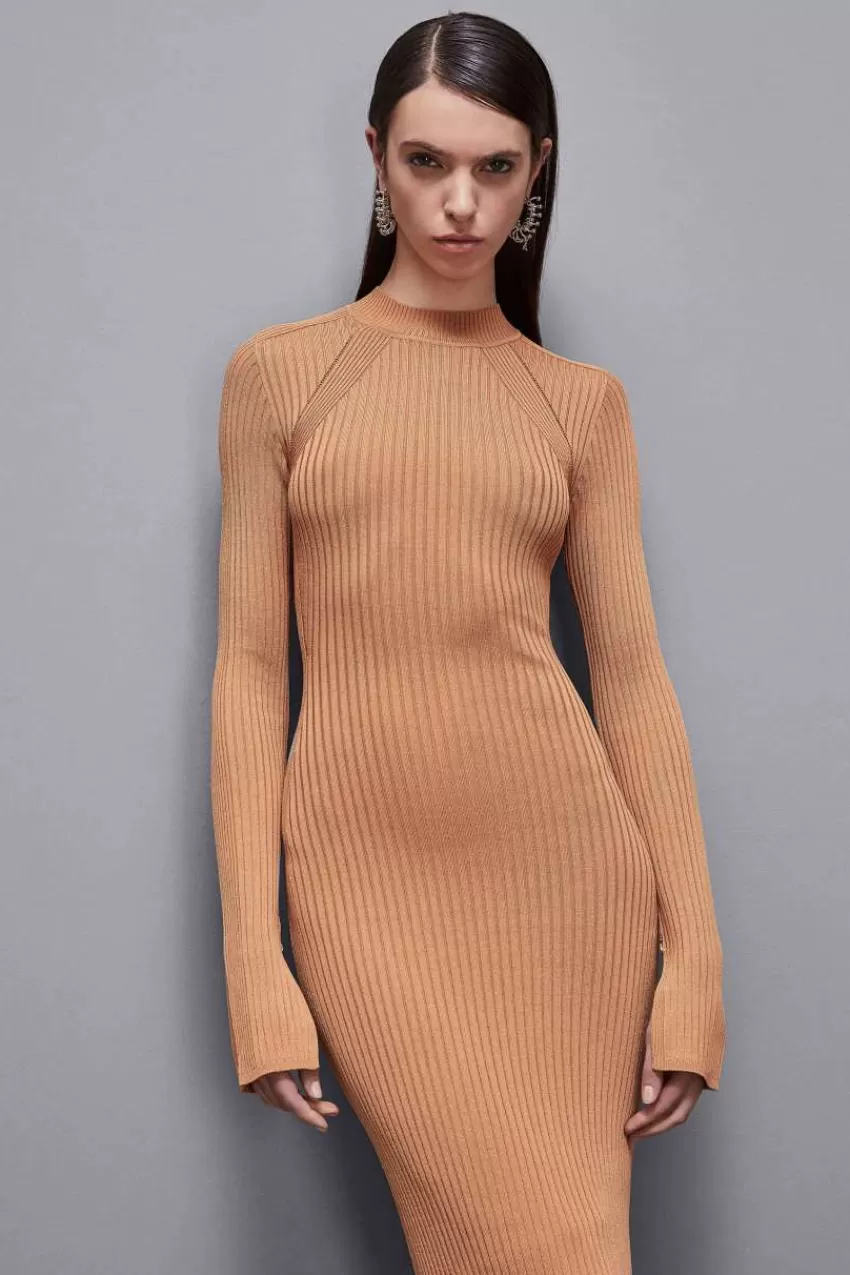 abito_a_costine_in_misto_viscosa_3.webp Patrizia Pepe Lunghi | In Maglia<Abito a costine in misto viscosa