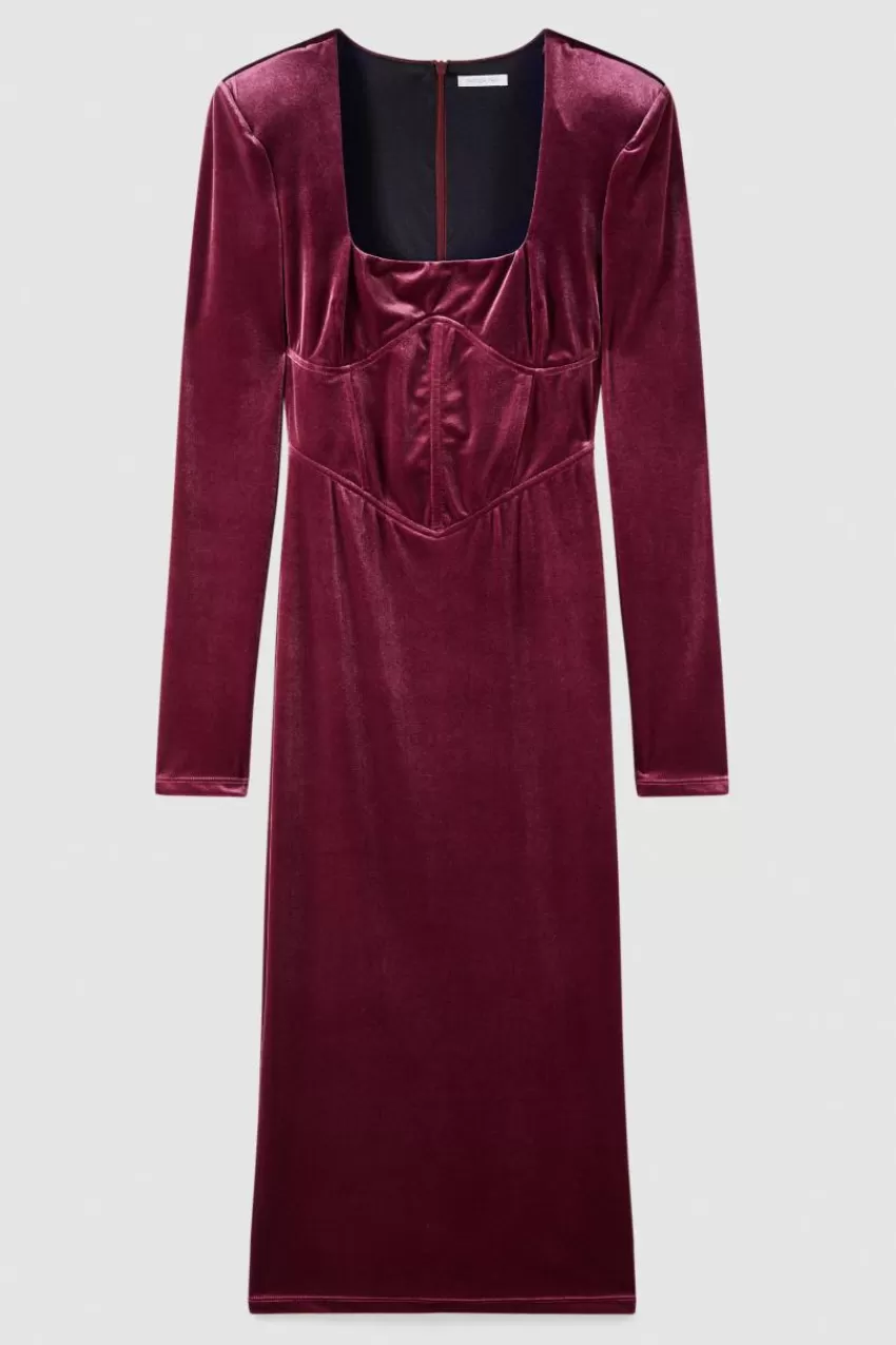 abito_bustier_in_velluto_essential_4-1.webp Patrizia Pepe Midi<Abito bustier in velluto Essential