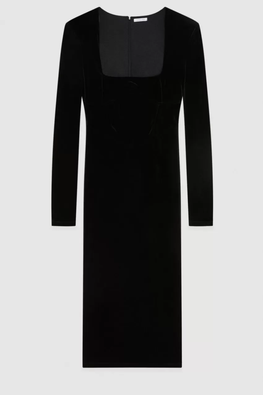 abito_bustier_in_velluto_essential_4.webp Patrizia Pepe Midi<Abito bustier in velluto Essential