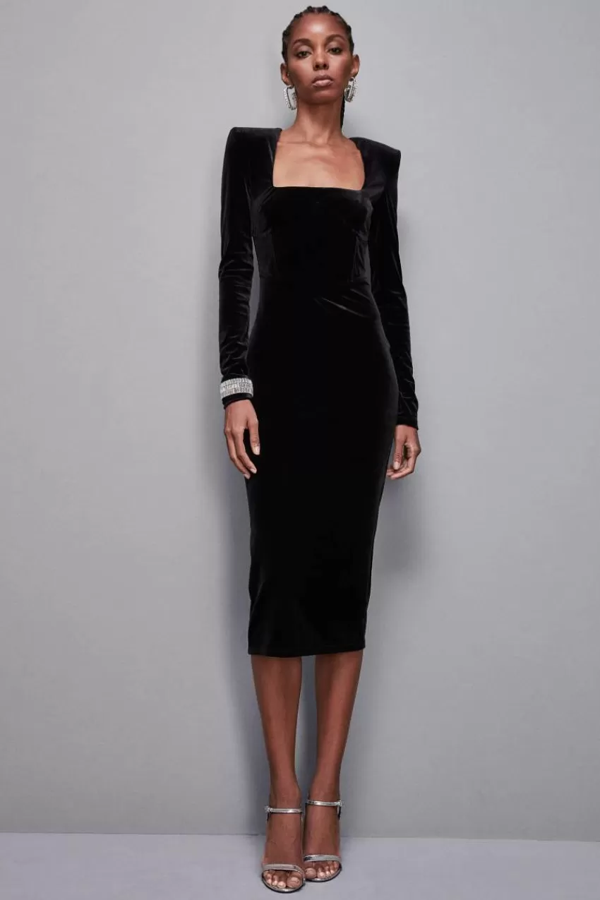 abito_bustier_in_velluto_essential_5.webp Patrizia Pepe Midi<Abito bustier in velluto Essential