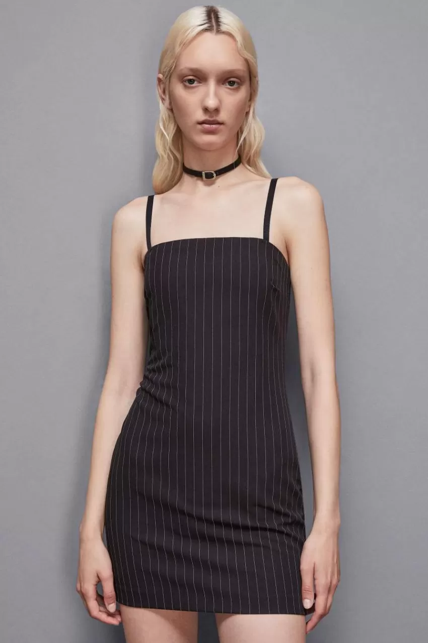 abito_bustier_mini_gessato_3.webp Patrizia Pepe Mini<Abito bustier mini gessato