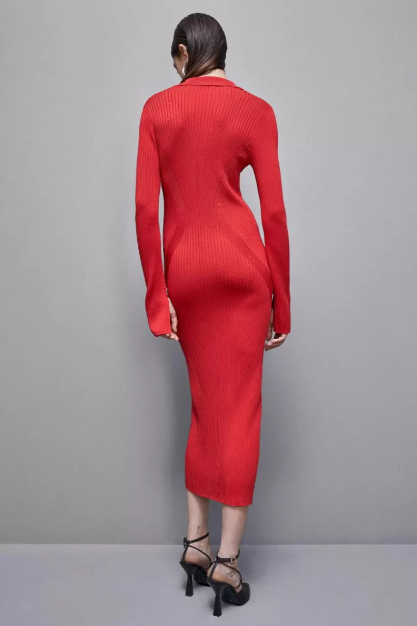 abito_chemisier_in_misto_viscosa_2.webp Patrizia Pepe Lunghi | In Maglia<Abito chemisier in misto viscosa