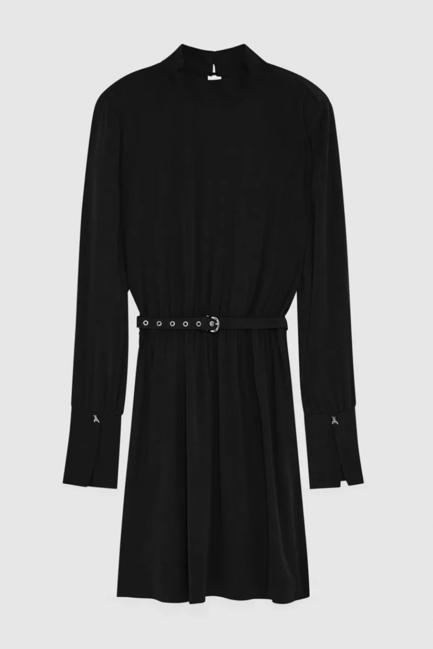 abito_con_cintura_in_twill_essential_4.webp Patrizia Pepe Mini<Abito con cintura in twill Essential