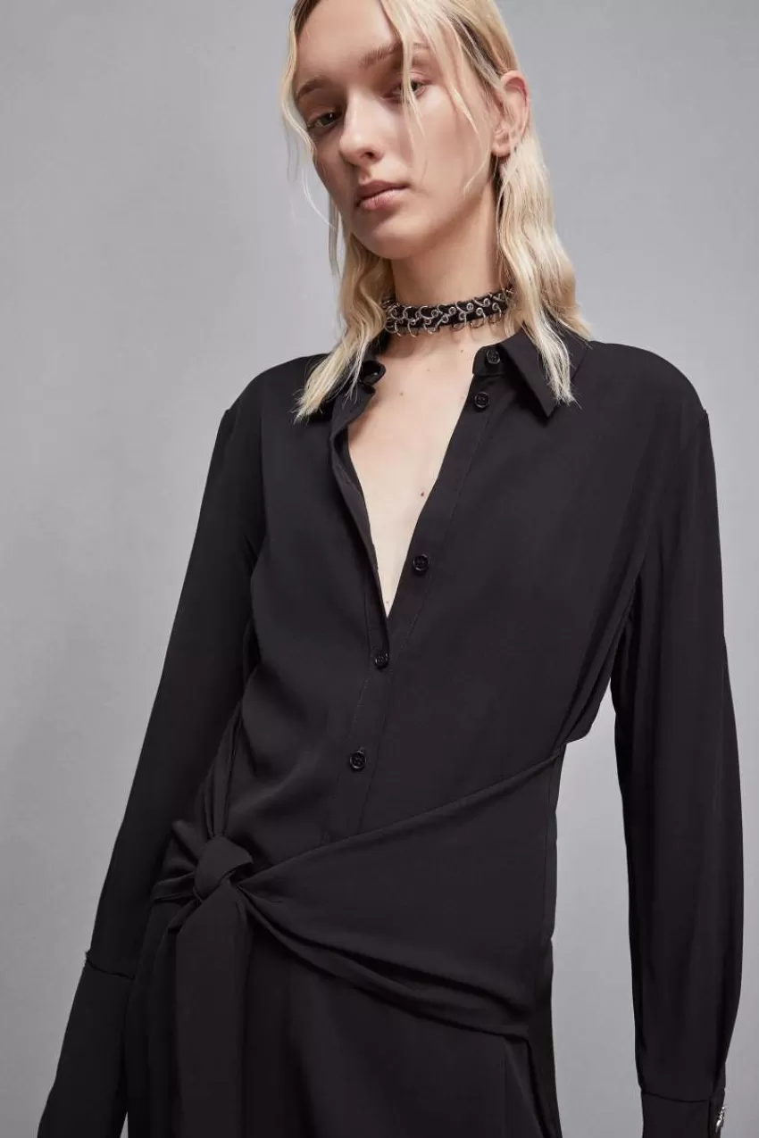 abito_con_fusciacca_in_twill_essential_3.webp Patrizia Pepe Midi<Abito con fusciacca in twill Essential