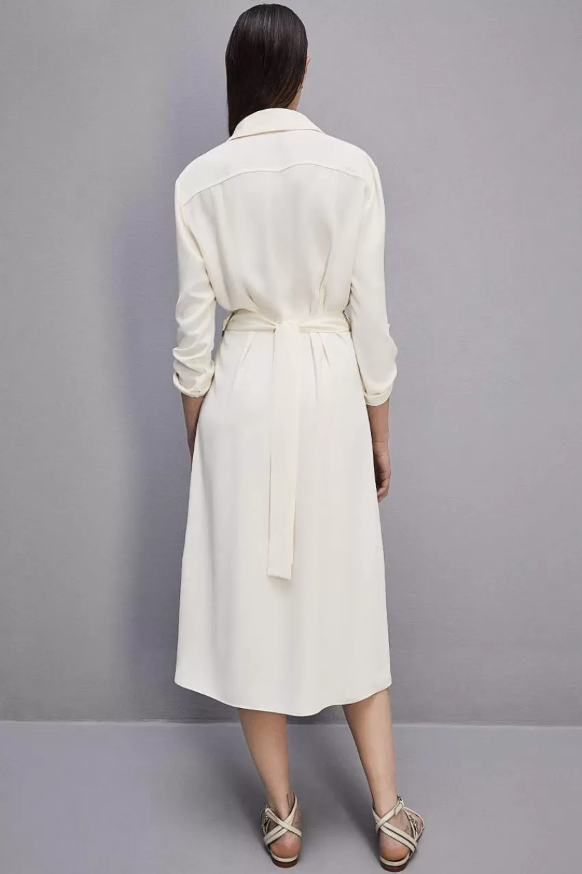 abito_maniche_lunghe_chemisier_2-1.webp Patrizia Pepe Midi<Abito maniche lunghe chemisier