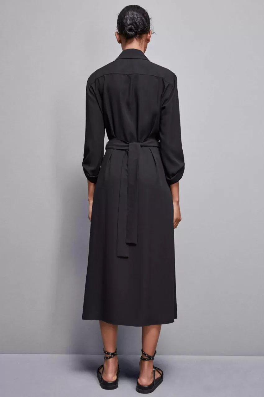 abito_maniche_lunghe_chemisier_2.webp Patrizia Pepe Midi<Abito maniche lunghe chemisier