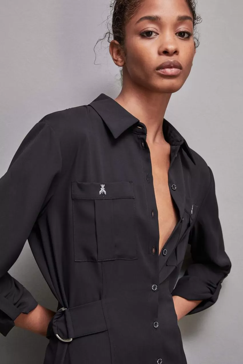 abito_maniche_lunghe_chemisier_3.webp Patrizia Pepe Midi<Abito maniche lunghe chemisier