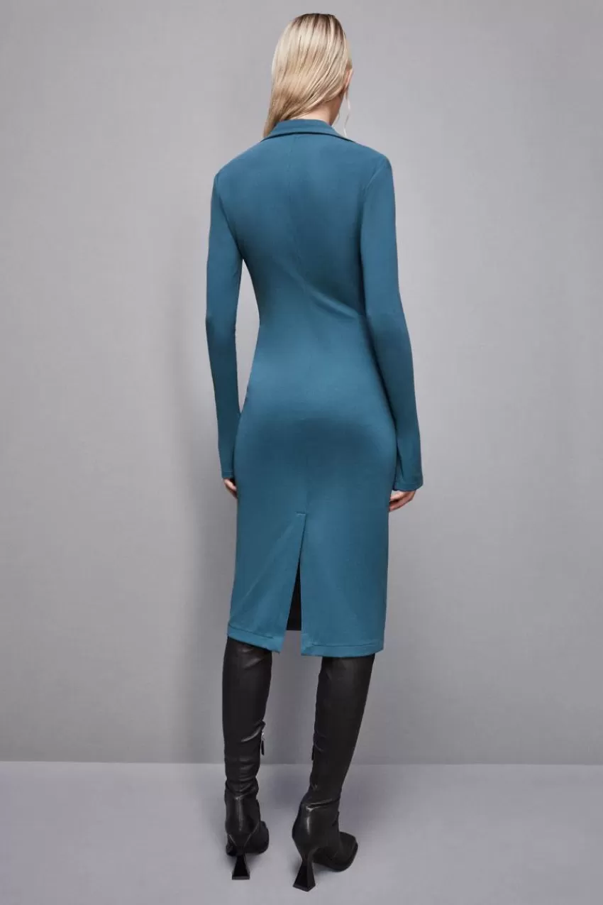 abito_midi_con_zip_in_tessuto_2.webp Patrizia Pepe Midi<Abito midi con zip in tessuto