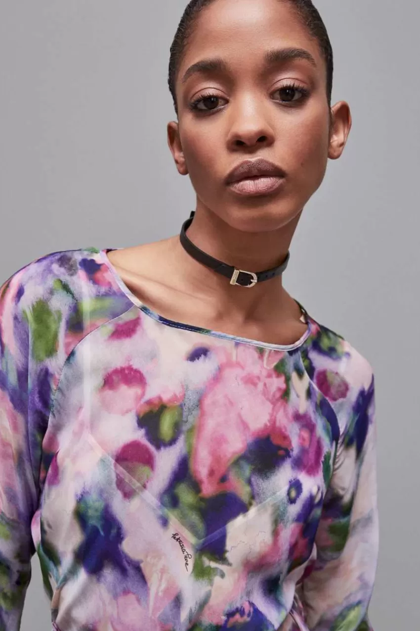 abito_midi_in_chiffon_fantasia_3.webp Patrizia Pepe Midi | Abiti Da Cerimonia<Abito midi in chiffon fantasia