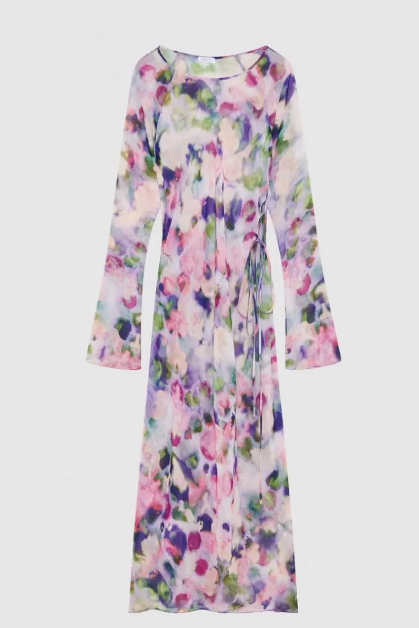 abito_midi_in_chiffon_fantasia_4.webp Patrizia Pepe Midi | Abiti Da Cerimonia<Abito midi in chiffon fantasia