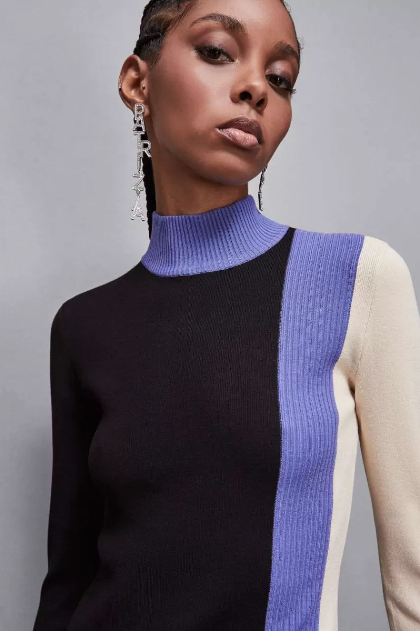 Patrizia Pepe Midi | In Maglia<Abito Midi in maglia color block