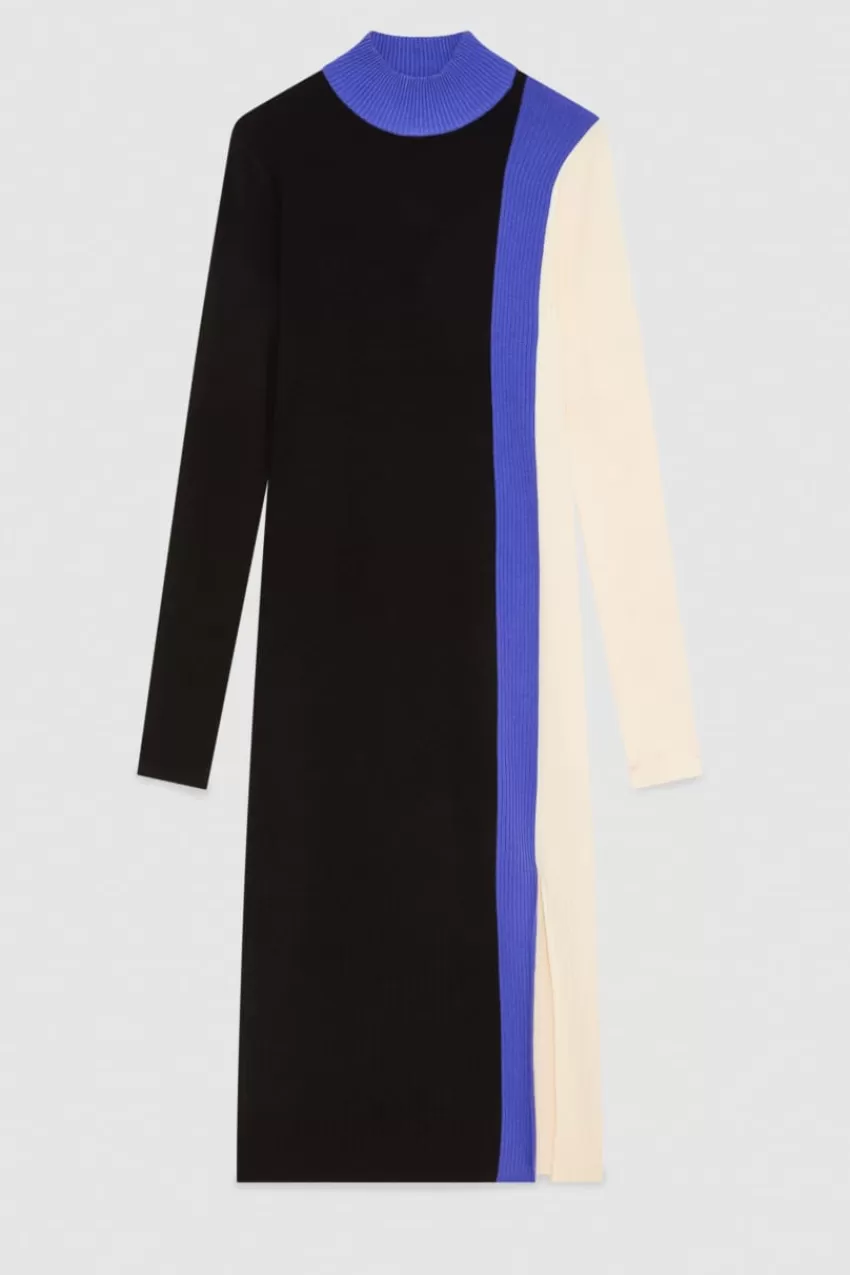 Patrizia Pepe Midi | In Maglia<Abito Midi in maglia color block