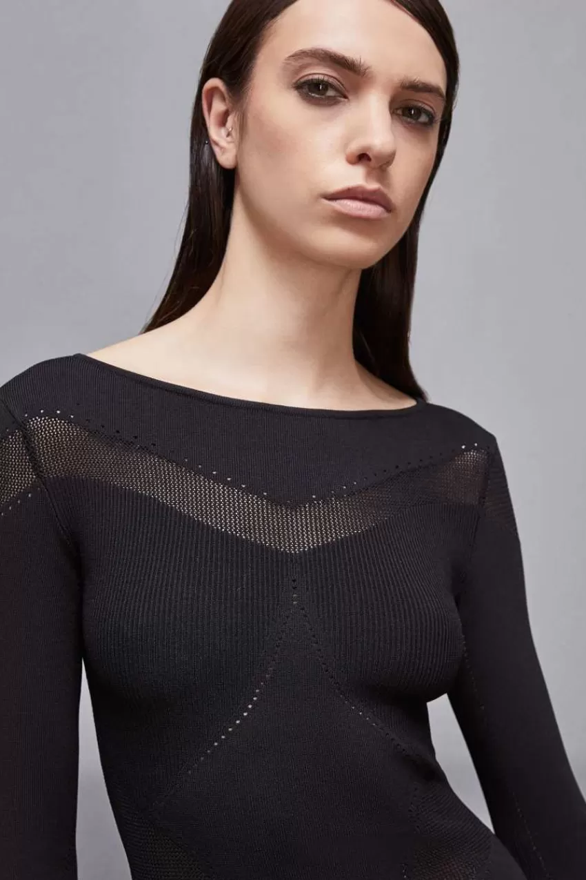 abito_midi_in_misto_viscosa_3.webp Patrizia Pepe Midi | In Maglia<Abito midi in misto viscosa