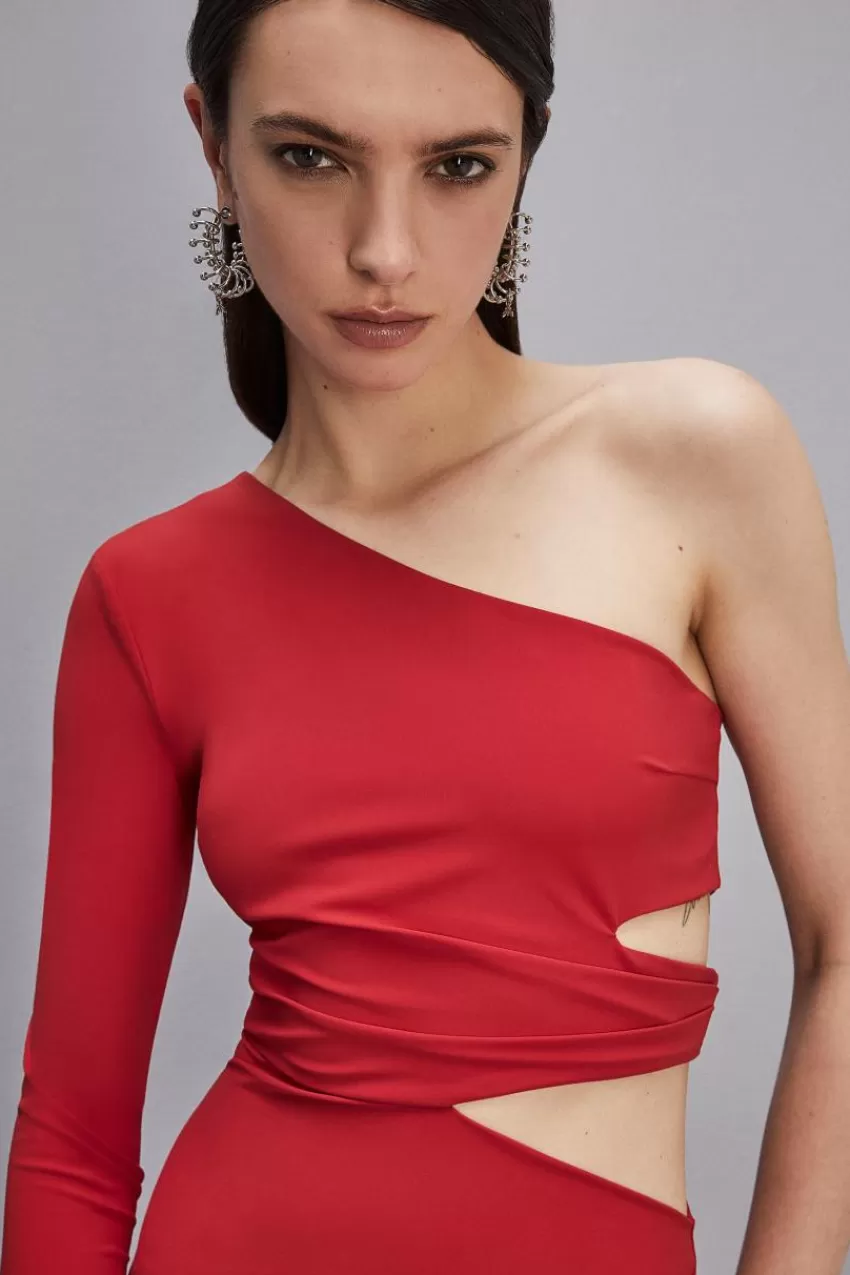 abito_midi_monospalla_3.webp Patrizia Pepe Midi<Abito midi monospalla