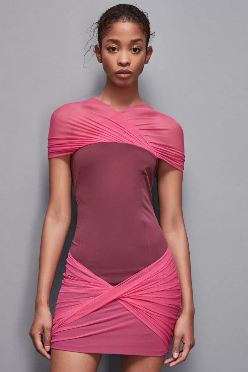 abito_mini_in_jersey_e_tulle_3.webp Patrizia Pepe Mini<Abito mini in jersey e tulle