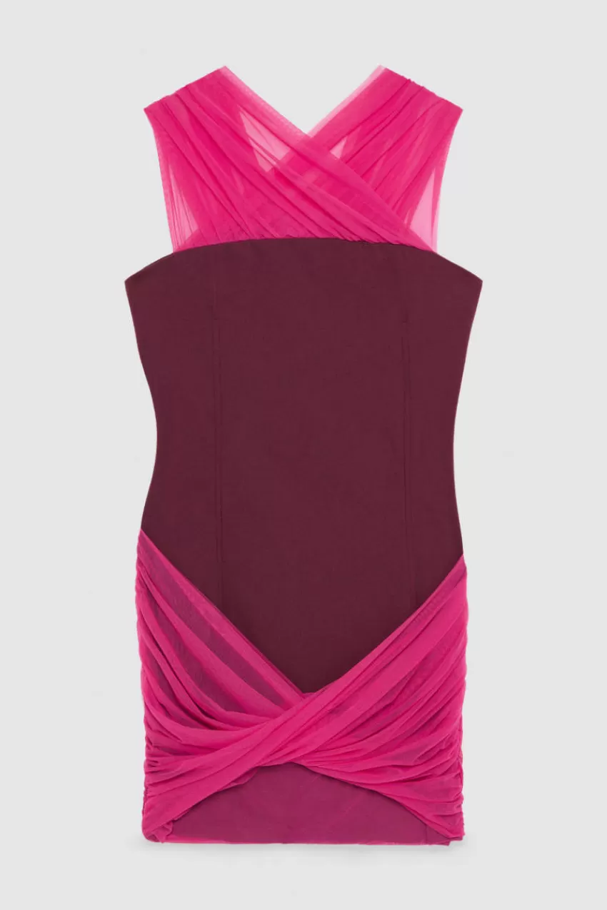 abito_mini_in_jersey_e_tulle_4.webp Patrizia Pepe Mini<Abito mini in jersey e tulle