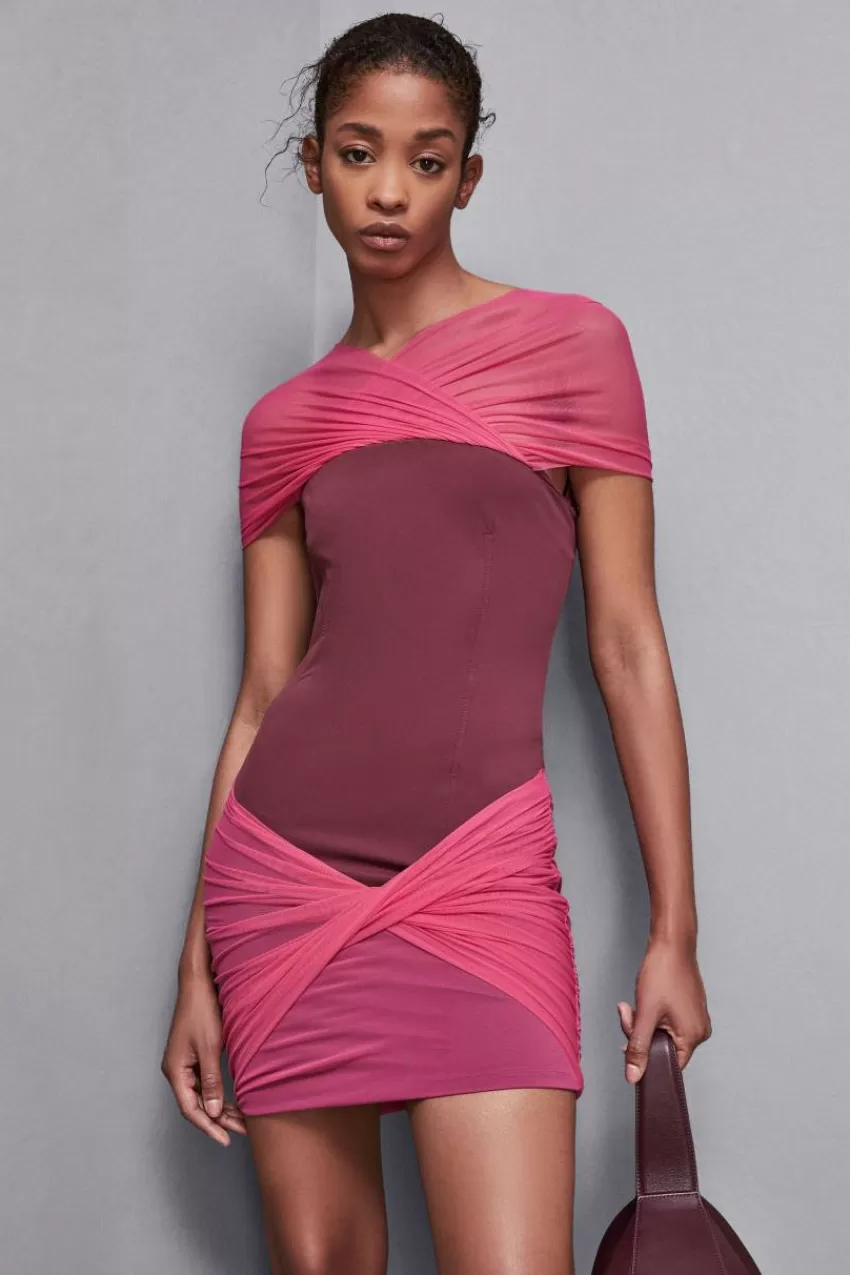 abito_mini_in_jersey_e_tulle_6.webp Patrizia Pepe Mini<Abito mini in jersey e tulle