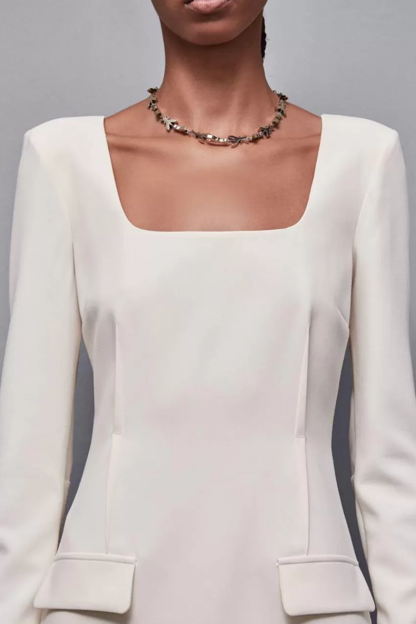 abito_mini_slim_fit_in_twill_3.webp Patrizia Pepe Mini<Abito mini slim fit in twill