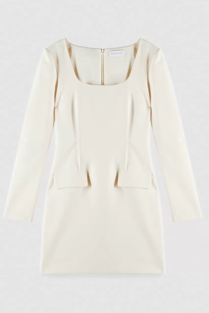abito_mini_slim_fit_in_twill_4.webp Patrizia Pepe Mini<Abito mini slim fit in twill
