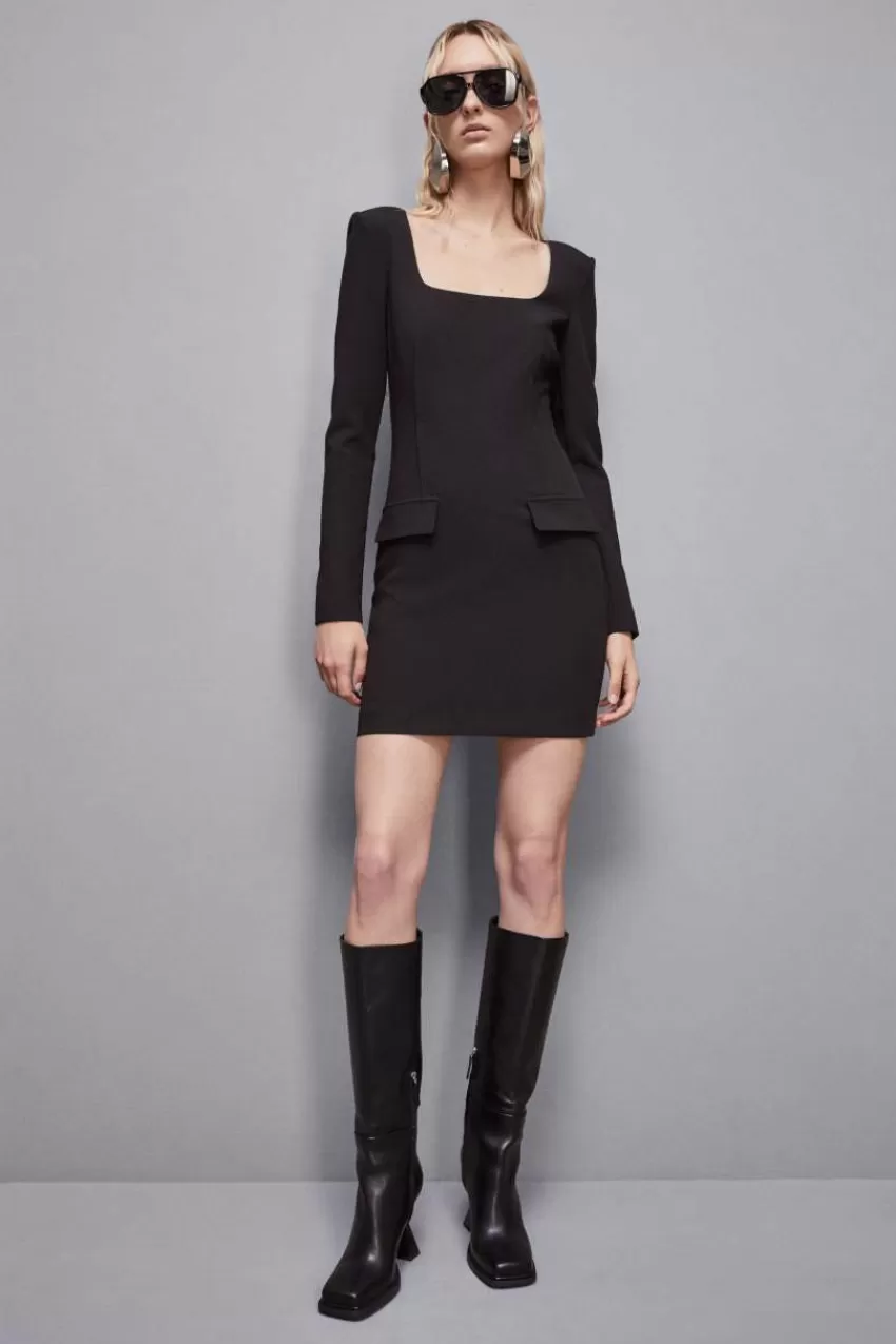 abito_mini_slim_fit_in_twill_5.webp Patrizia Pepe Mini<Abito mini slim fit in twill