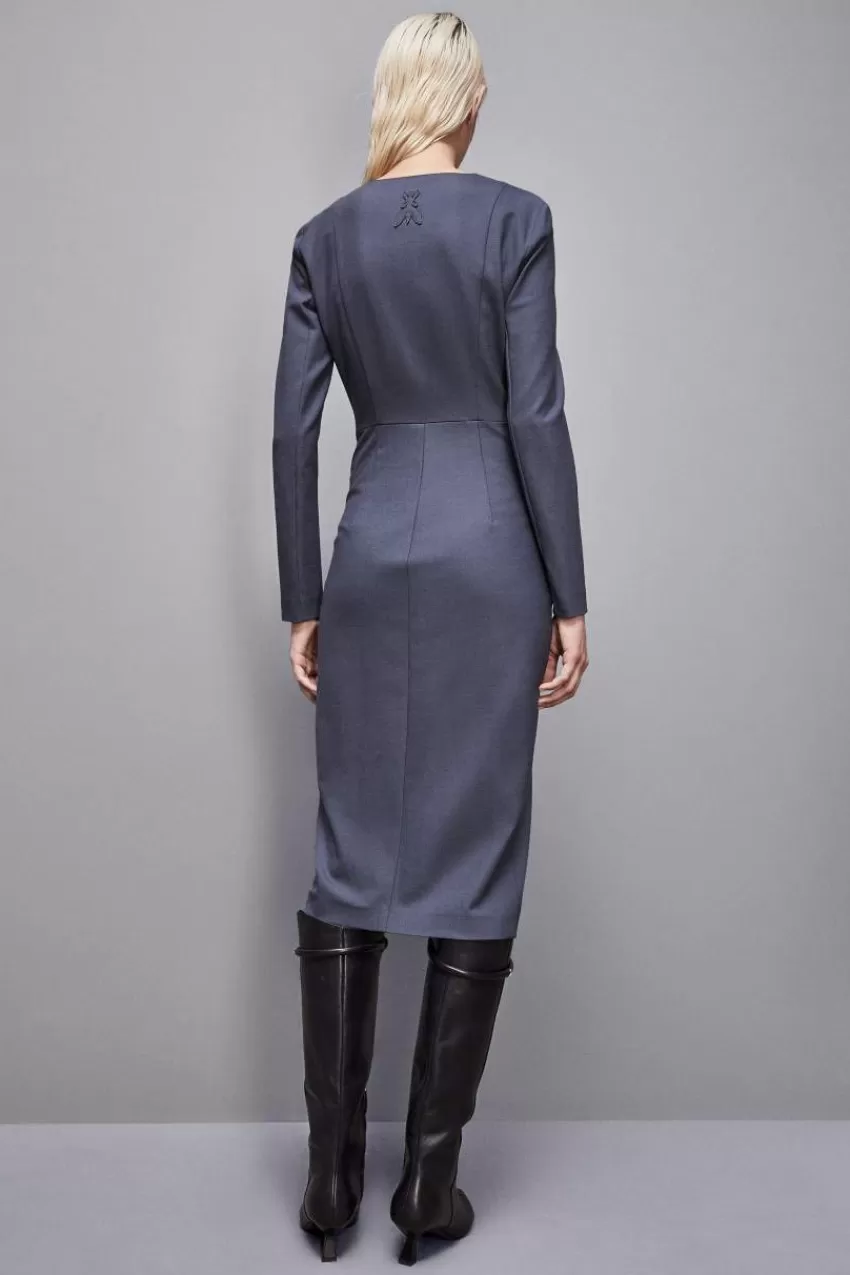 abito_slim_fit_in_lana_essential_2.webp Patrizia Pepe Midi<Abito slim fit in lana Essential