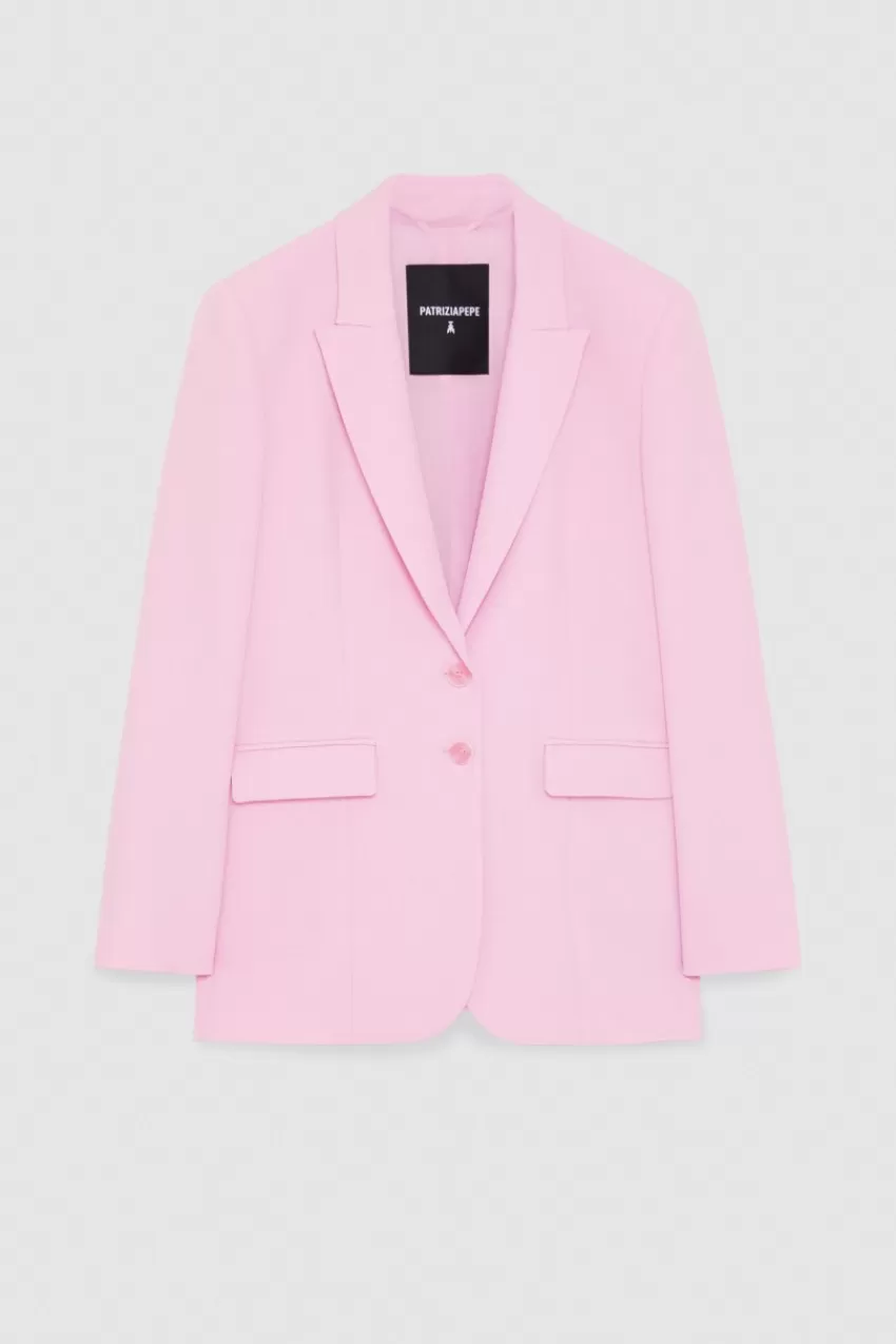 blazer_due_bottoni_essential_4.webp Patrizia Pepe Blazer<Blazer due bottoni Essential