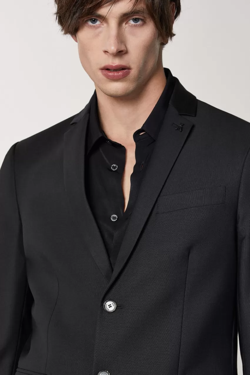 blazer_foderato_in_fresco_lana_3.webp Uomo Patrizia Pepe Giacche<Blazer foderato in fresco lana