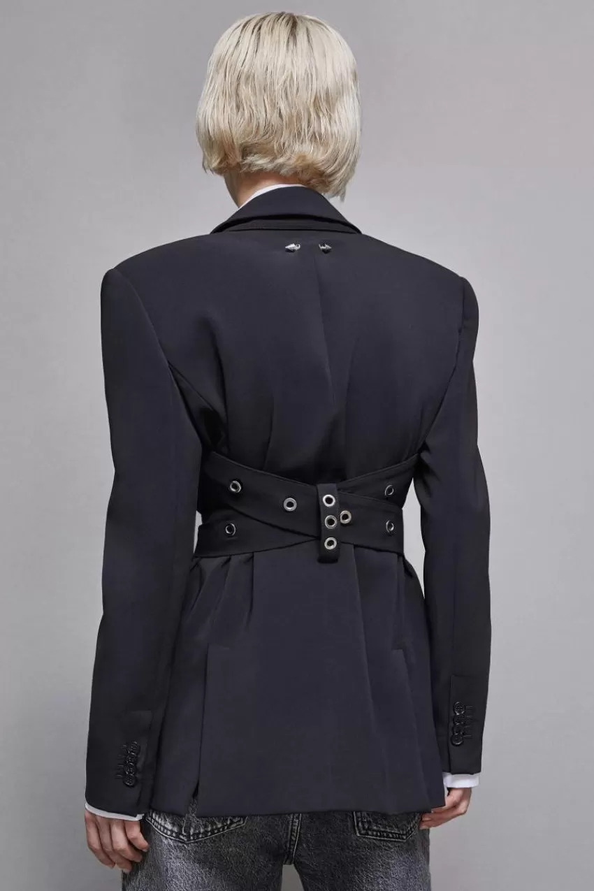 blazer_in_crepe_taglio_maschile_2.webp Patrizia Pepe Tailleur | Blazer<Blazer in crepe taglio maschile