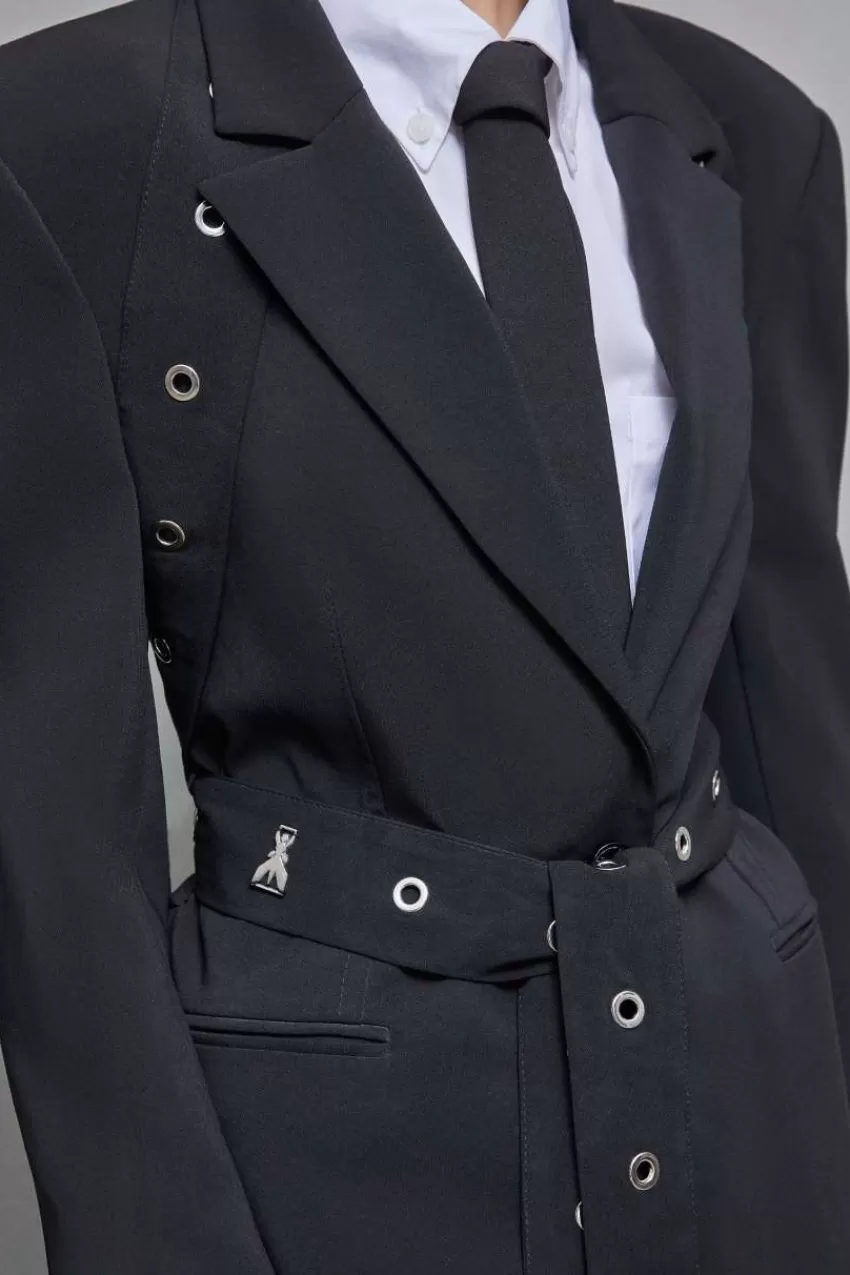 blazer_in_crepe_taglio_maschile_3.webp Patrizia Pepe Tailleur | Blazer<Blazer in crepe taglio maschile