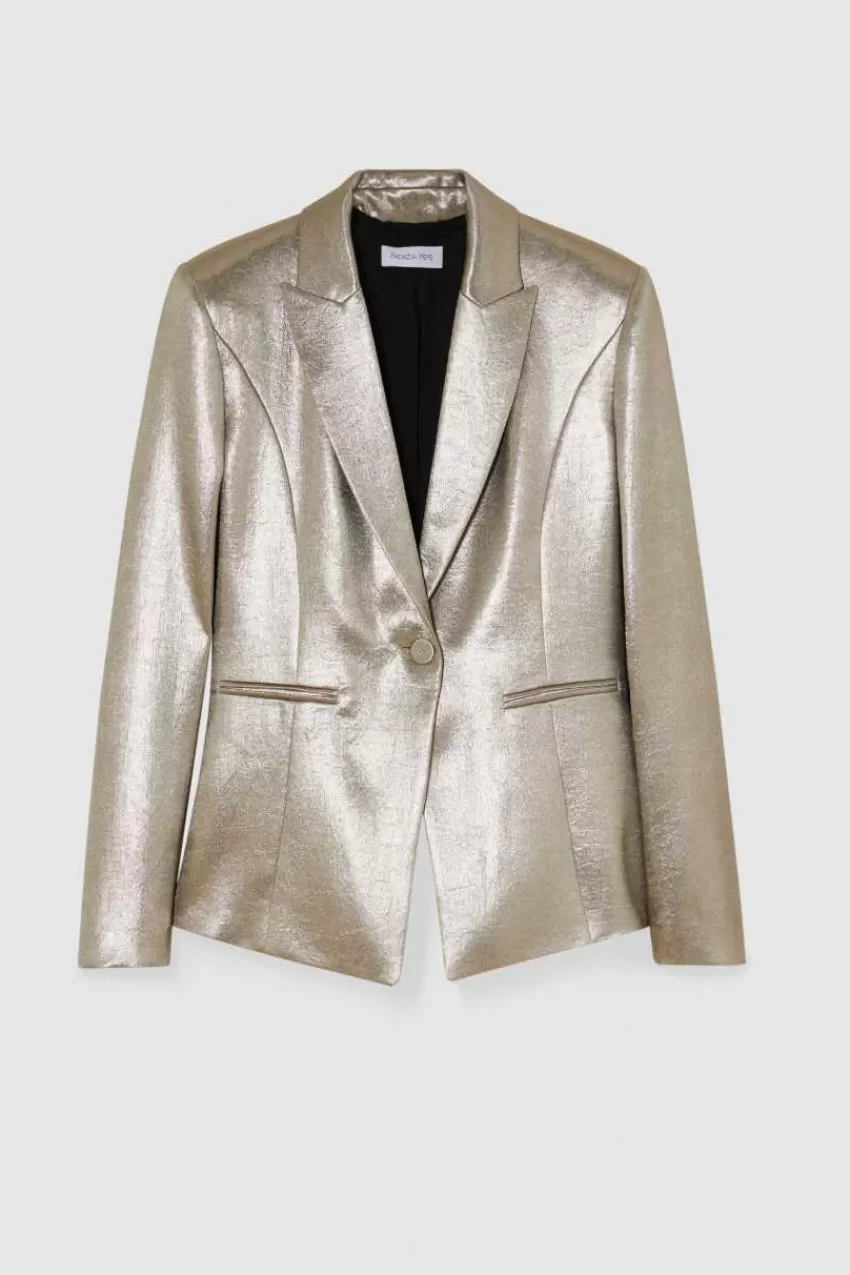 blazer_in_raso_crpe_4.webp Patrizia Pepe Tailleur | Giacche<Blazer in raso crêpe