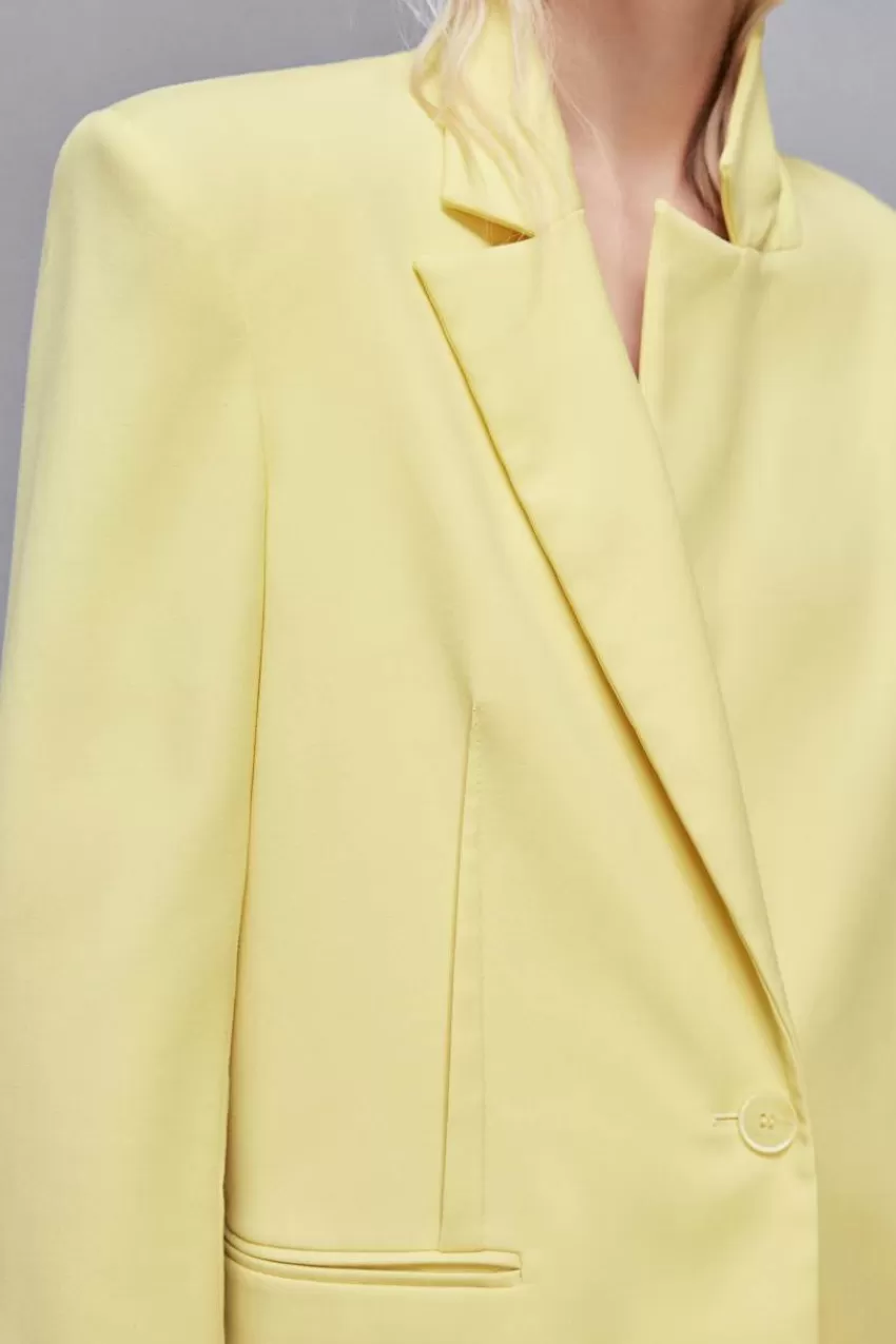 blazer_un_bottone_in_flanella_3-1.webp Patrizia Pepe Tailleur | Blazer<Blazer un bottone in flanella