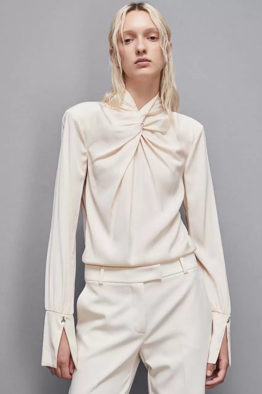 blusa_in_twill_di_viscosa_essential_3-1.webp Patrizia Pepe Bluse<Blusa in twill di viscosa "Essential"