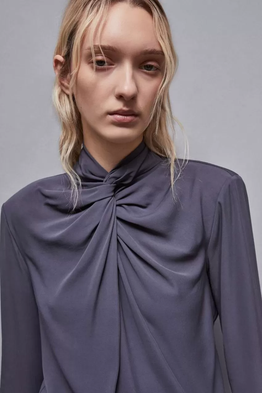 blusa_in_twill_di_viscosa_essential_3.webp Patrizia Pepe Bluse<Blusa in twill di viscosa "Essential"