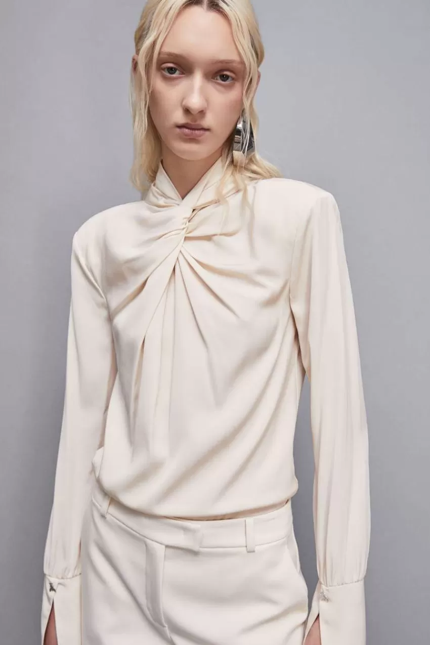 blusa_in_twill_di_viscosa_essential_6.webp Patrizia Pepe Bluse<Blusa in twill di viscosa "Essential"