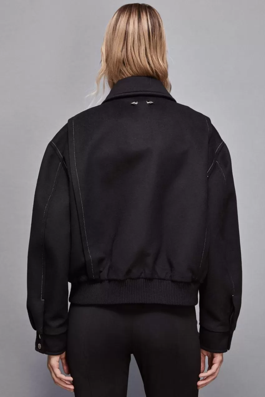 bomber_con_ricamo_cowgirl_a_contrasto_2.webp Patrizia Pepe Giacche<Bomber con ricamo cowgirl a contrasto