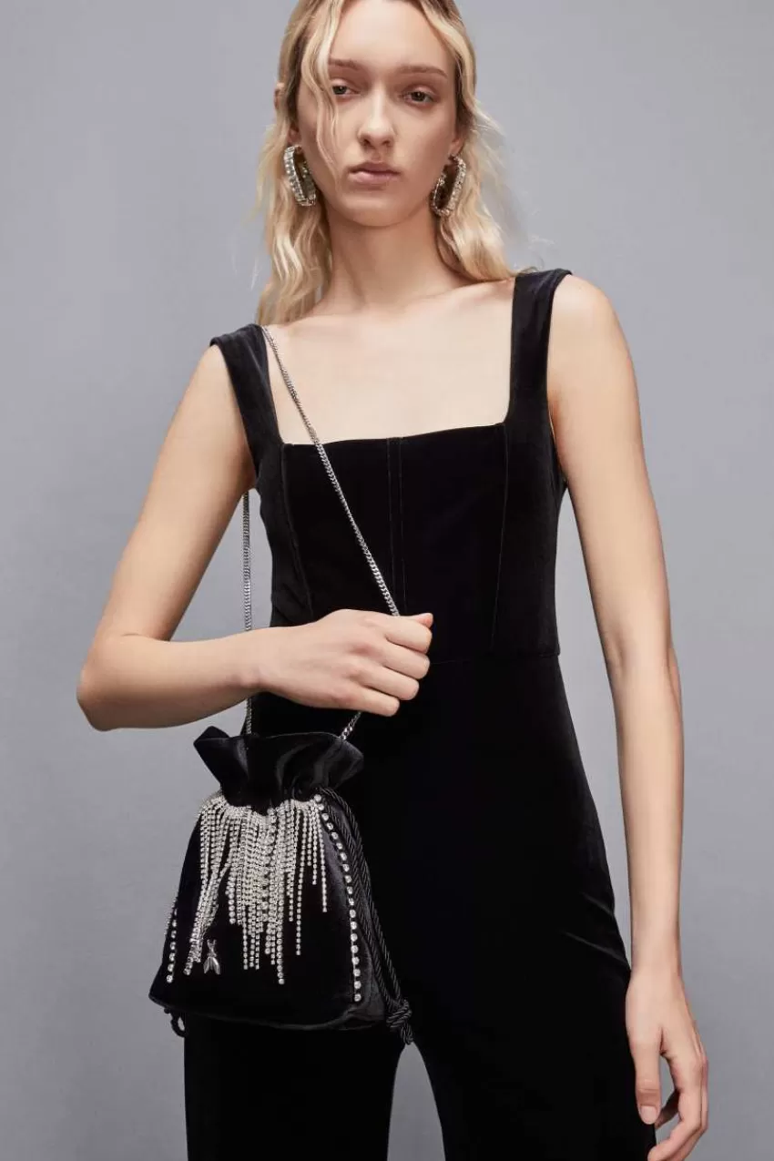 borsa_a_sacchetto_con_strass_7.webp Patrizia Pepe A Mano<Borsa a sacchetto con strass