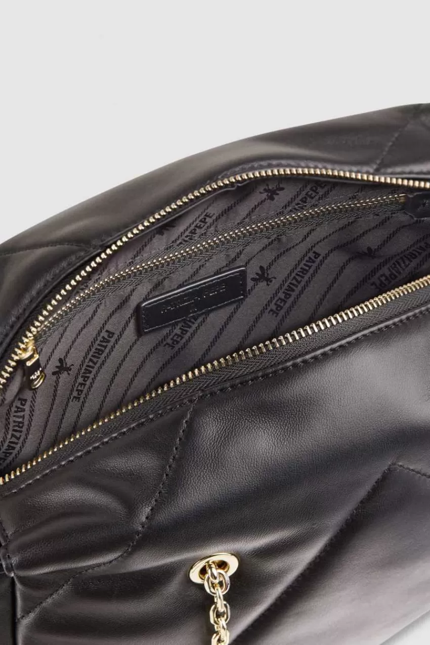 borsa_a_secchiello_in_pelle_con_zip_4.webp Patrizia Pepe Shopping<Borsa a secchiello in pelle con zip