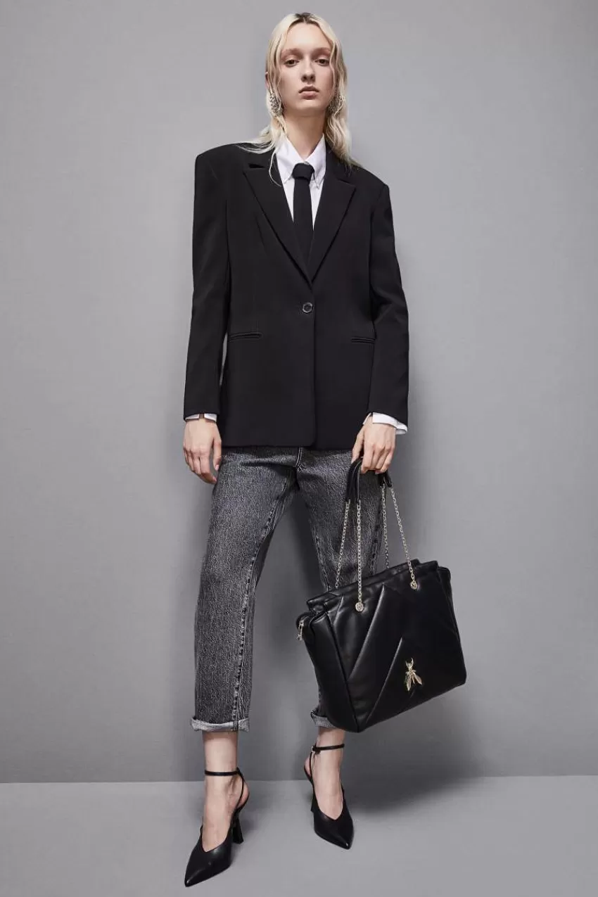 borsa_a_secchiello_in_pelle_con_zip_7.webp Patrizia Pepe Shopping<Borsa a secchiello in pelle con zip