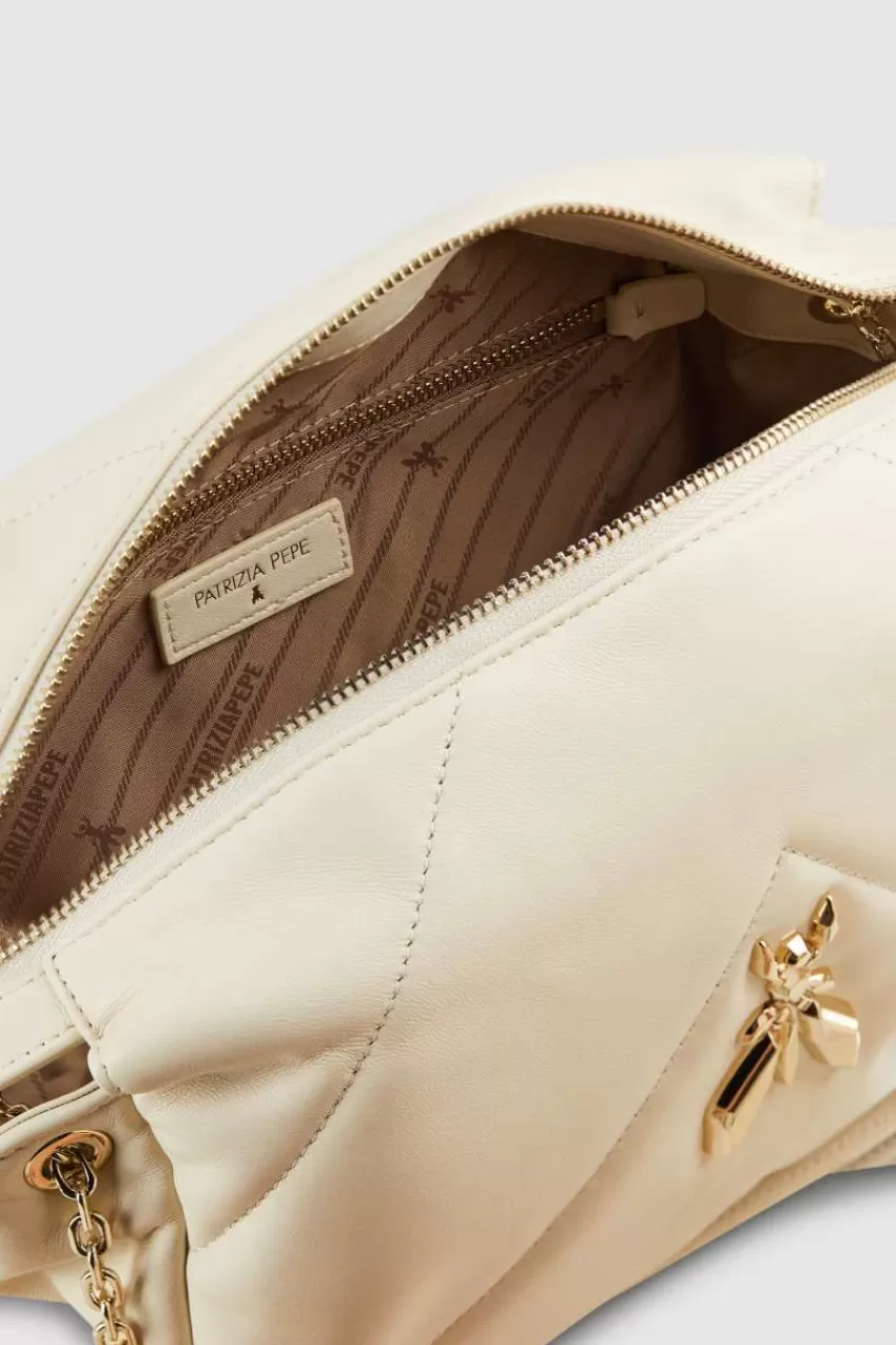 borsa_a_spalla_in_pelle_trapuntata_4.webp Patrizia Pepe Tracolla<Borsa a spalla in pelle trapuntata