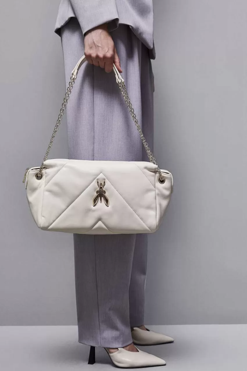 borsa_a_spalla_in_pelle_trapuntata_5.webp Patrizia Pepe Tracolla<Borsa a spalla in pelle trapuntata