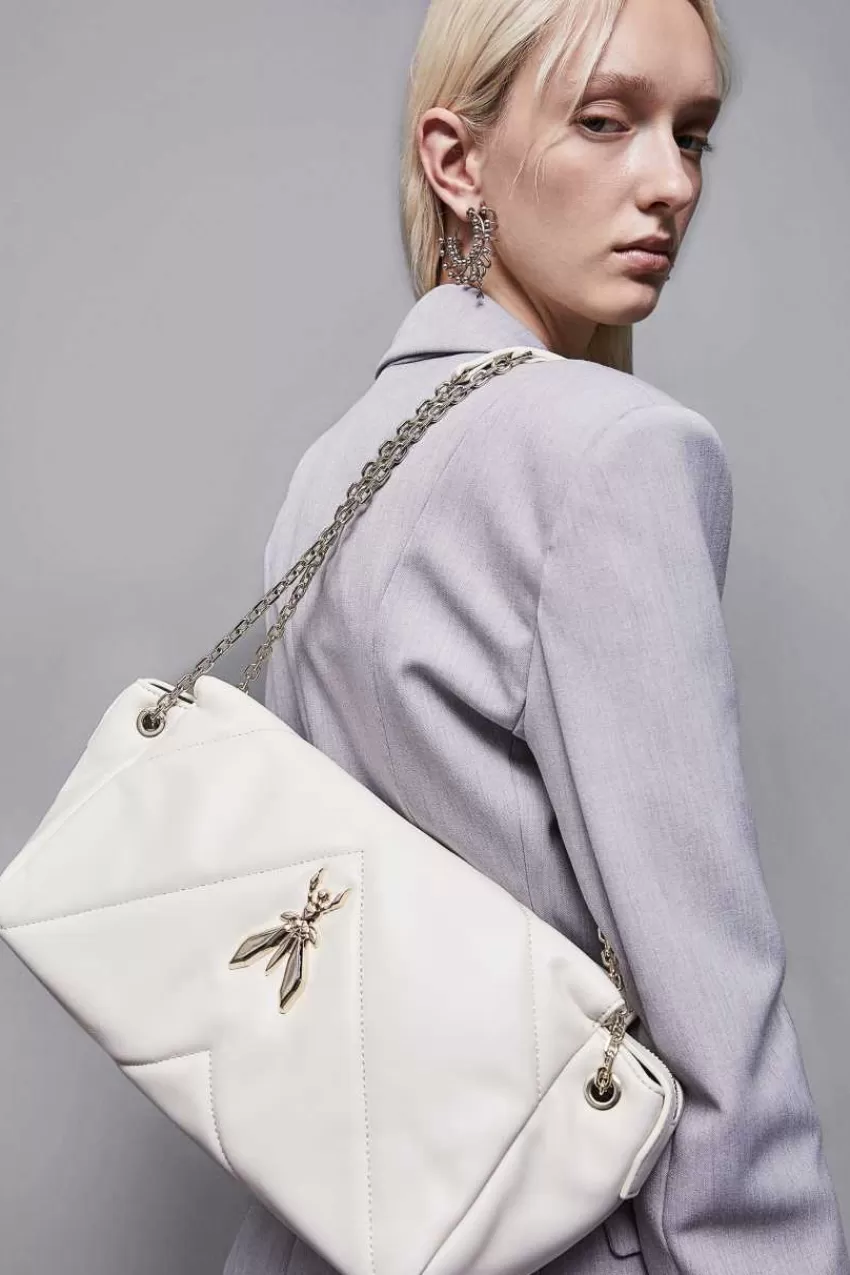 borsa_a_spalla_in_pelle_trapuntata_7.webp Patrizia Pepe Tracolla<Borsa a spalla in pelle trapuntata