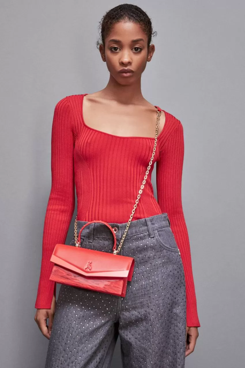 borsa_a_tracolla_fly_bamby_con_catena_6-1.webp Patrizia Pepe Fly Bamby Bag | A Mano<Borsa a tracolla Fly Bamby con catena