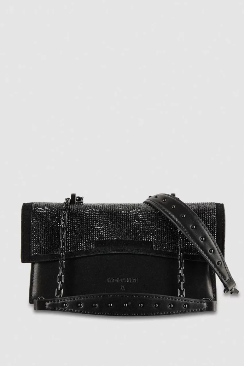 borsa_a_tracolla_fly_bamby_con_strass_2-1.webp Patrizia Pepe Fly Bamby Bag | A Mano<Borsa a tracolla Fly Bamby con strass