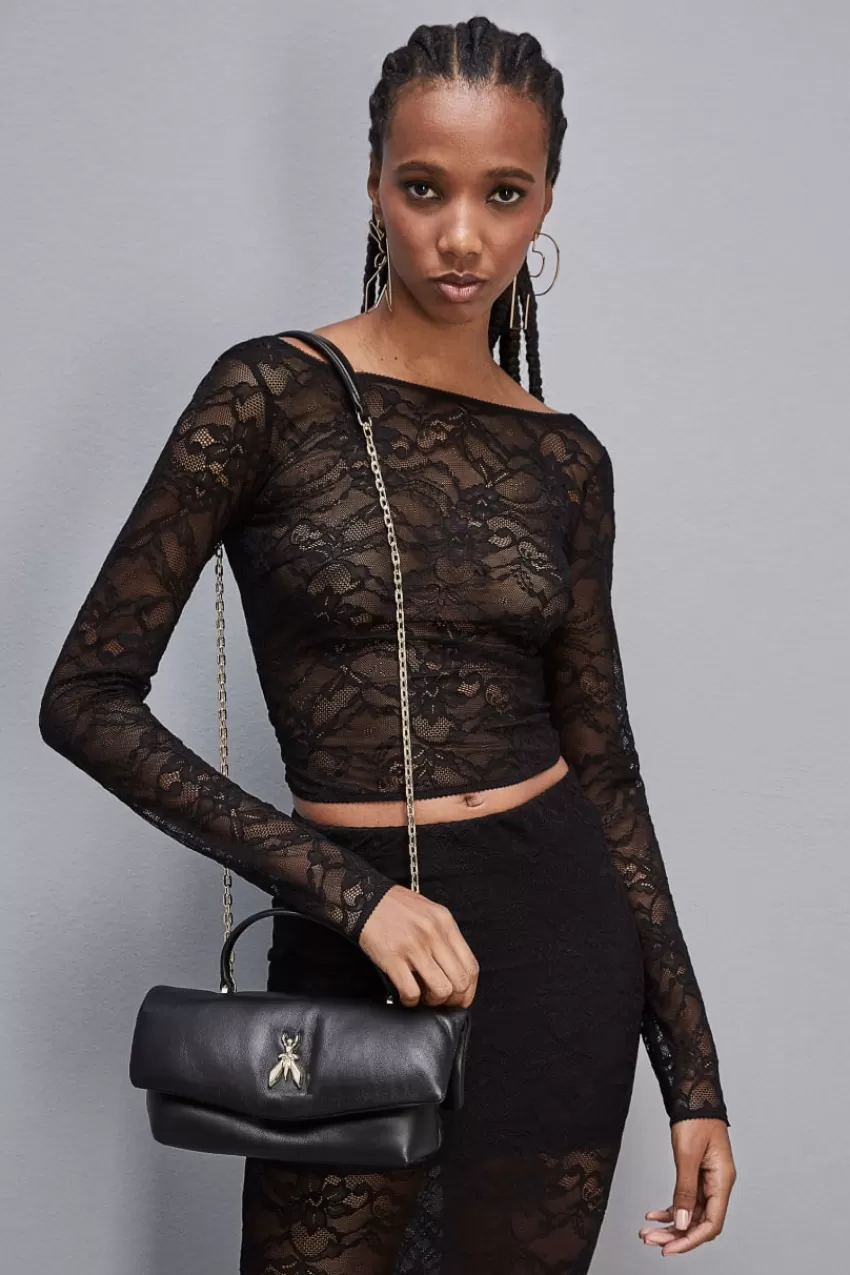 borsa_a_tracolla_fly_bamby_in_pelle_7.webp Patrizia Pepe Fly Bamby Bag | Tracolla<Borsa a tracolla Fly Bamby in pelle