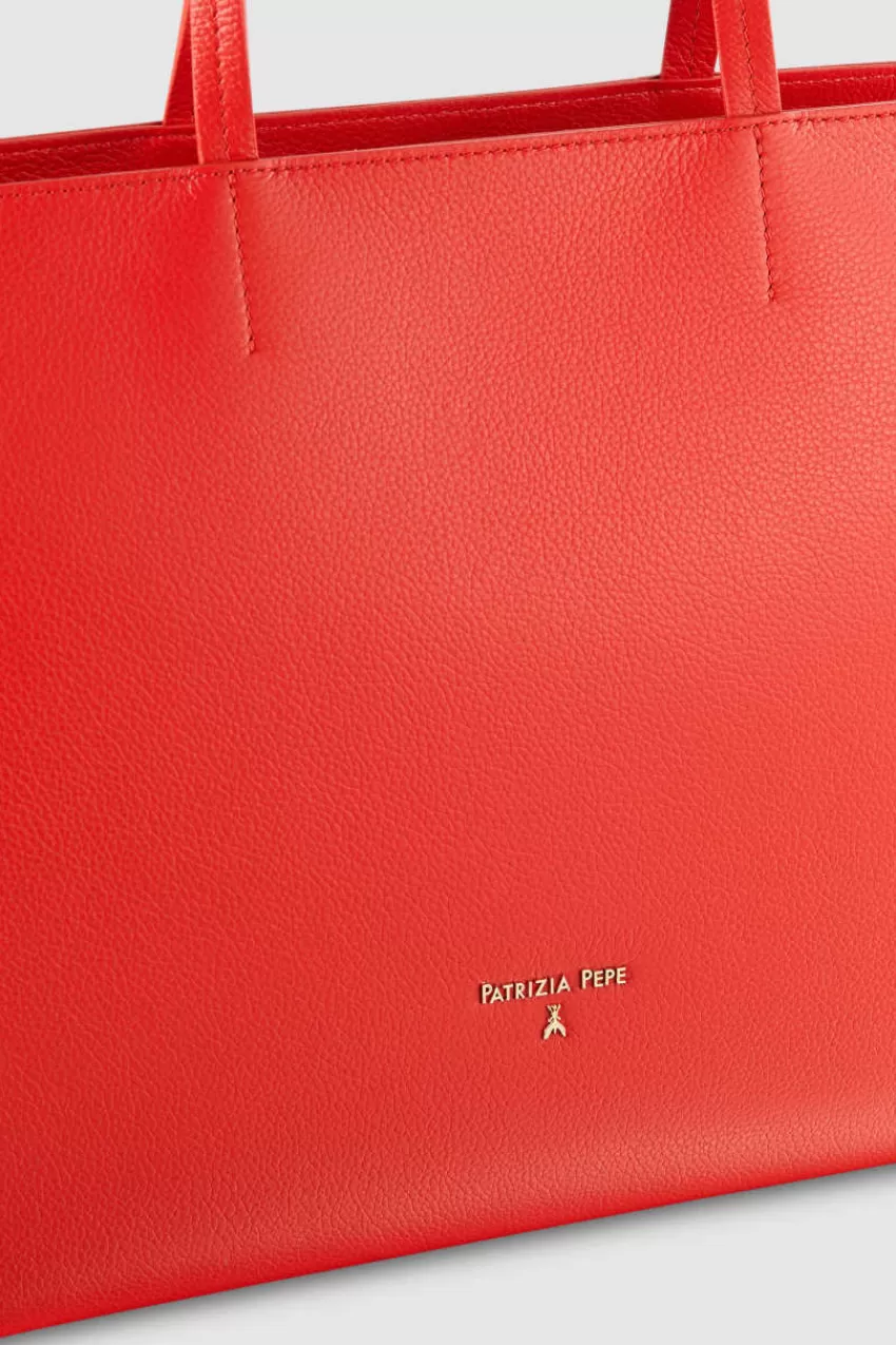 borsa_shopping_in_pelle_con_zip_3.webp Patrizia Pepe Shopping<Borsa shopping in pelle con zip