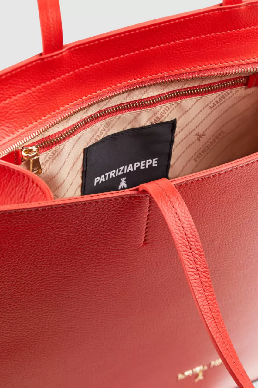 borsa_shopping_in_pelle_con_zip_4.webp Patrizia Pepe Shopping<Borsa shopping in pelle con zip